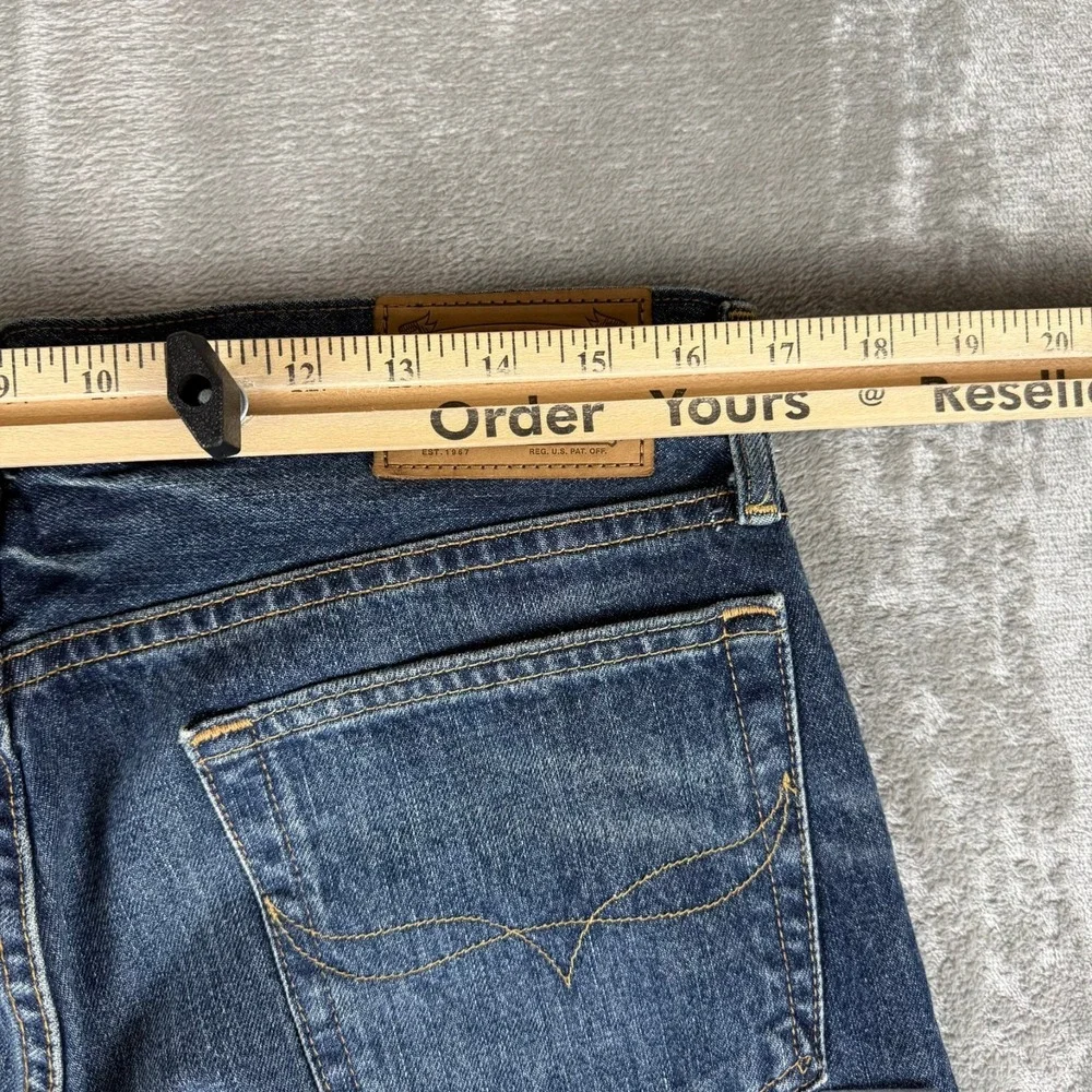 Polo Ralph Lauren Varrick Slim Straight Jeans Mens 32x30 Blue Distressed New NWT